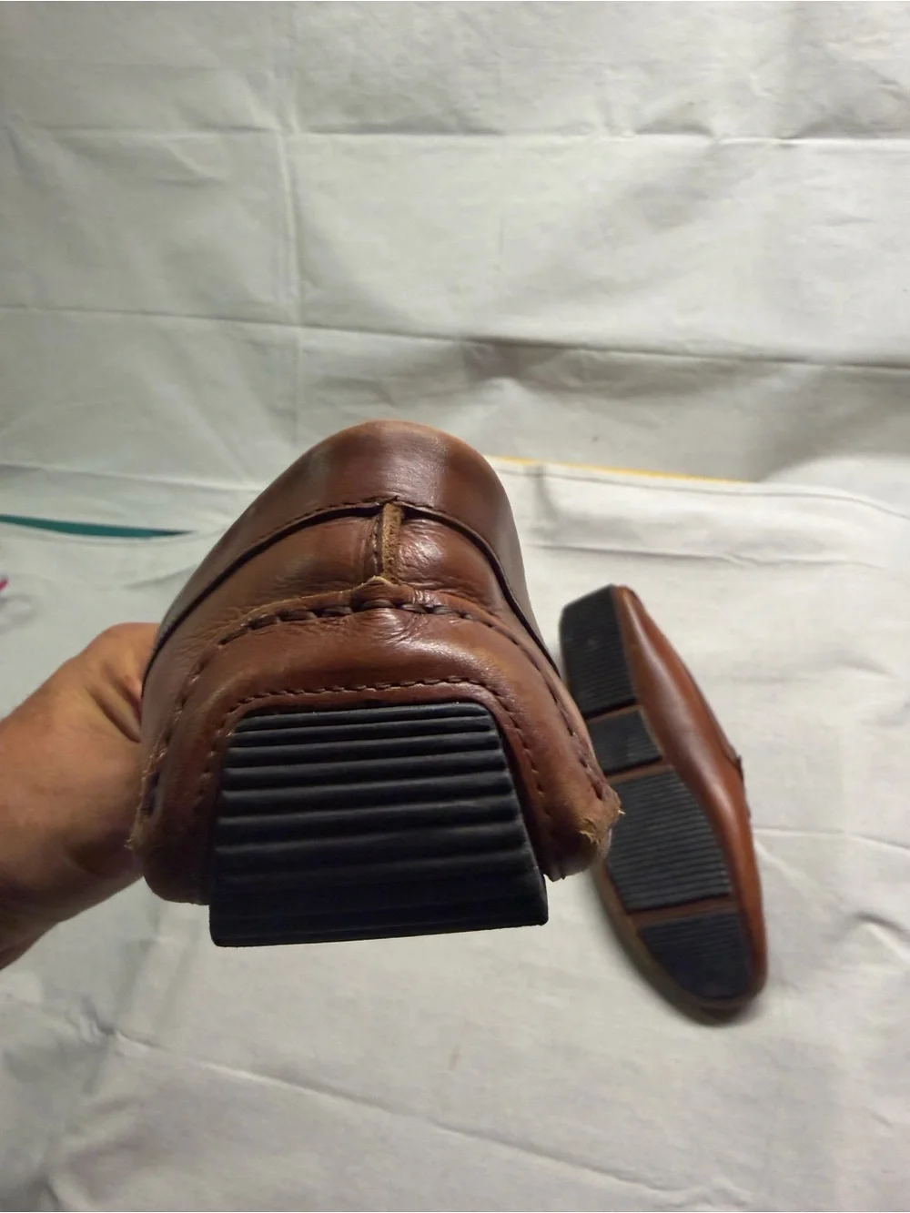 Mercanti Fiorentini Woven Leather Penny Loafers in Brown